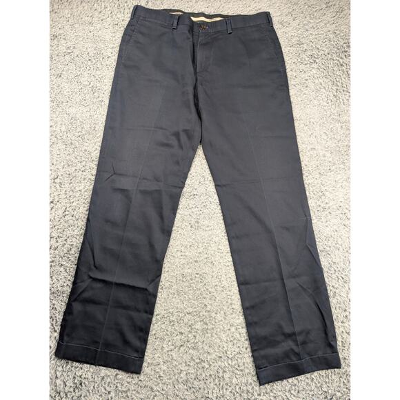 Eddie Bauer Pants Mens 38x33 Blue Normcore Chore Work Career Straight Casual - Picture 3 of 10